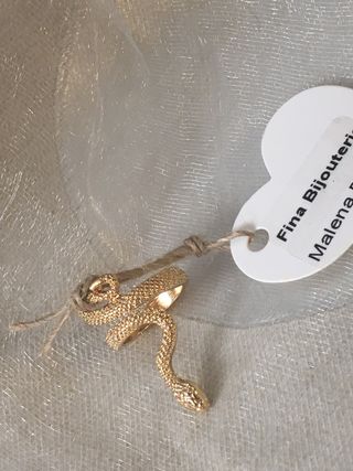 Anillo Serpiente Fina Bijouterie Ajustable Dorado