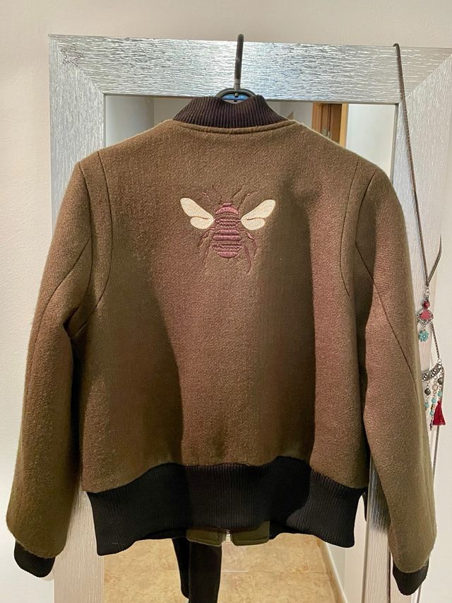 Chaqueta Bomber E-huimei Verde Militar Abejas