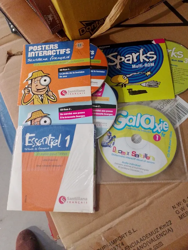 Lote CDs Santillana Francés: Sparks, Galaxie, Esse