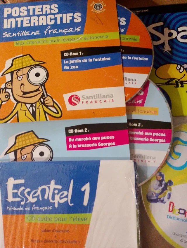 Lote CDs Santillana Francés: Sparks, Galaxie, Esse