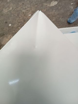 Scaffale metallico bianco a 5 ripiani