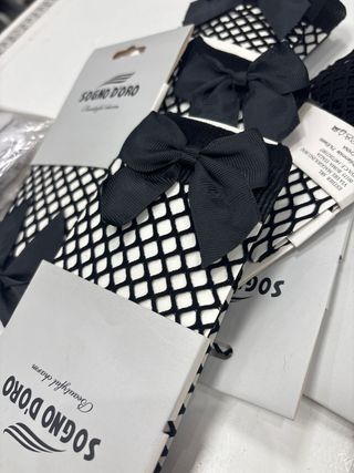 Guantes rejilla SOGNO D'ORO negro/blanco