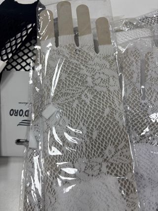 Guantes rejilla SOGNO D'ORO negro/blanco