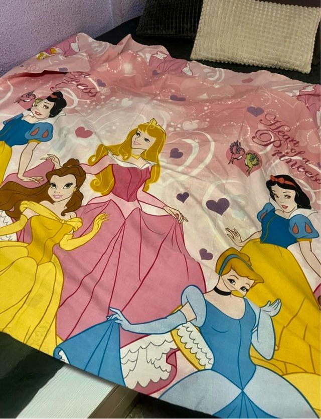 Funda Nórdica Princesas Disney reversible cama 90