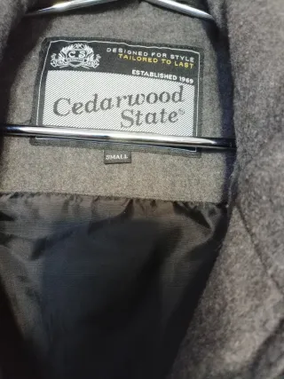 Cazadora de lana hombre gris