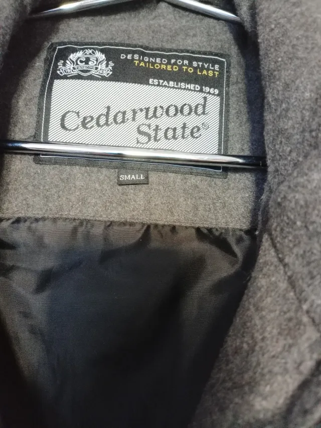 Cazadora de lana hombre gris