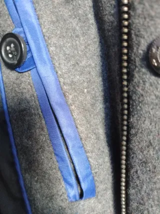 Cazadora de lana hombre gris