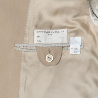 Giacca Blazer Brunello Cucinelli 100% Cotone Beige