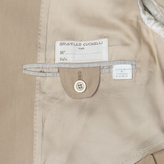 Giacca Blazer Brunello Cucinelli 100% Cotone Beige