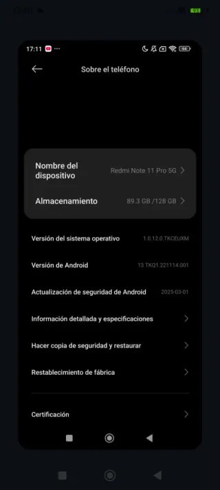 Xiaomi Redmi Note 11 Pro 5G 128GB