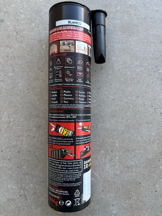 Adhesivo Pattex No Más Clavos 400g