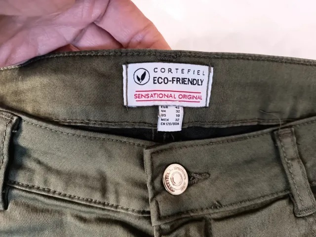 Vaqueros verde militar Talla 42