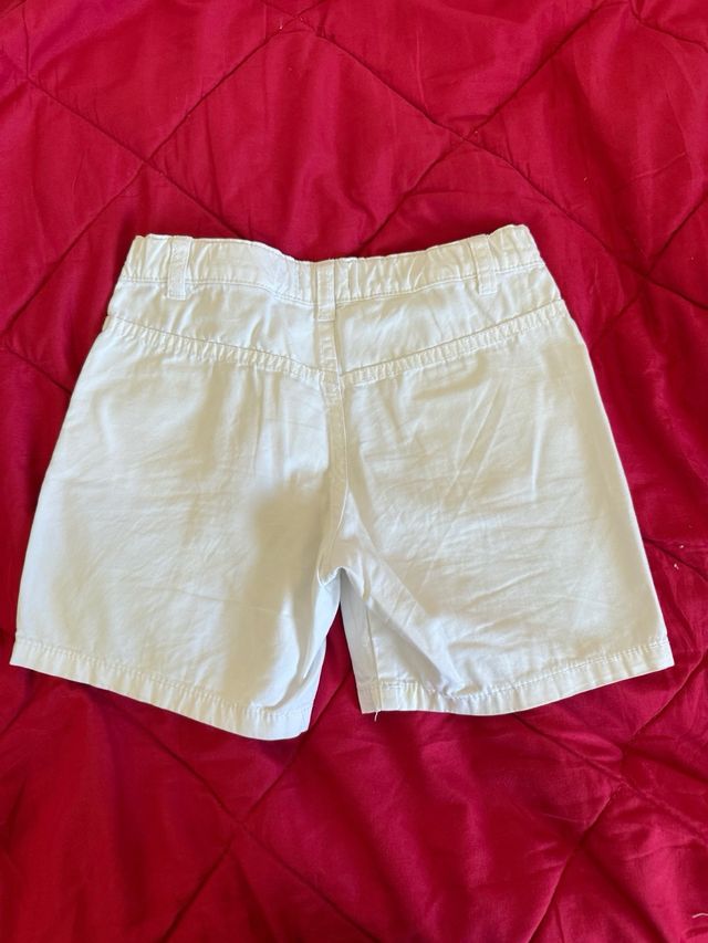 Pantalón corto Benetton blanco T4-5 (110cm)