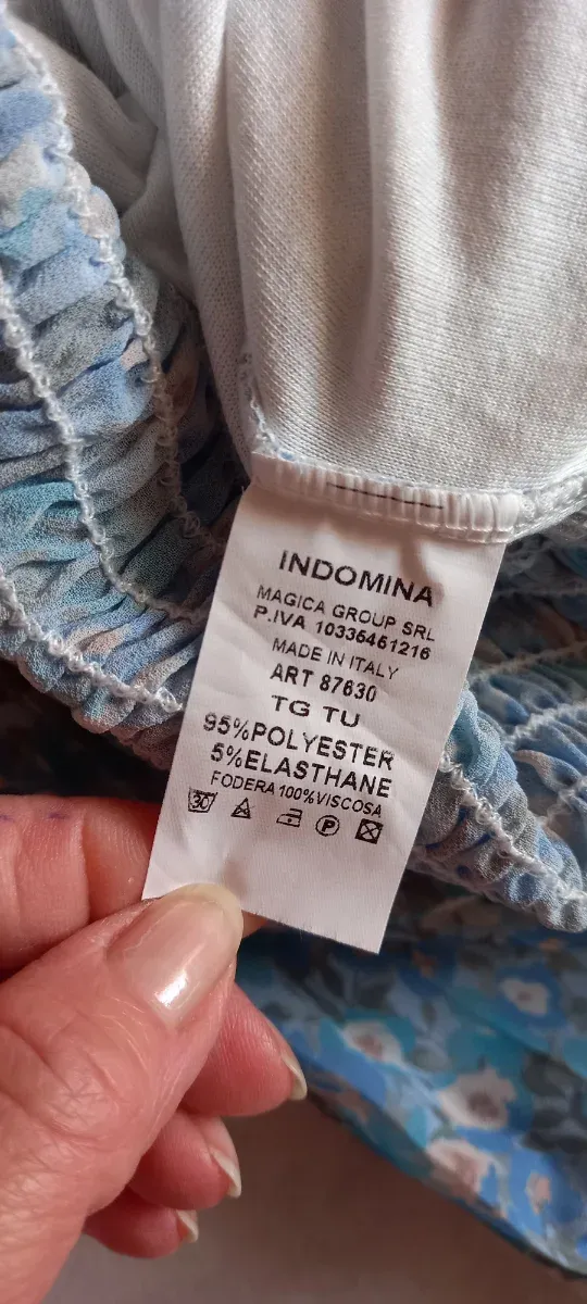 Blusa fantasia manica lunga