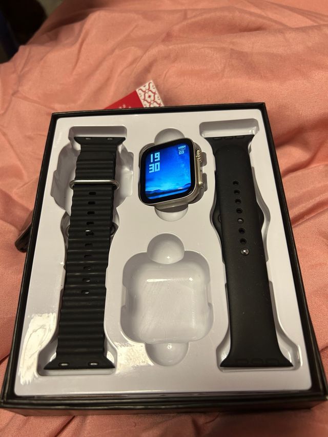 Smartwatch Nero e Argento