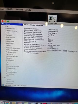 MacBook Pro 13 Plata