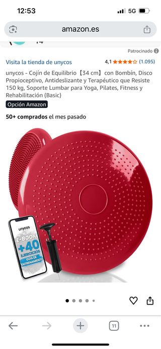 Cojín de equilibrio 34 cm