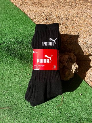 3 Pares Calcetines Negros Puma Talla 47-49