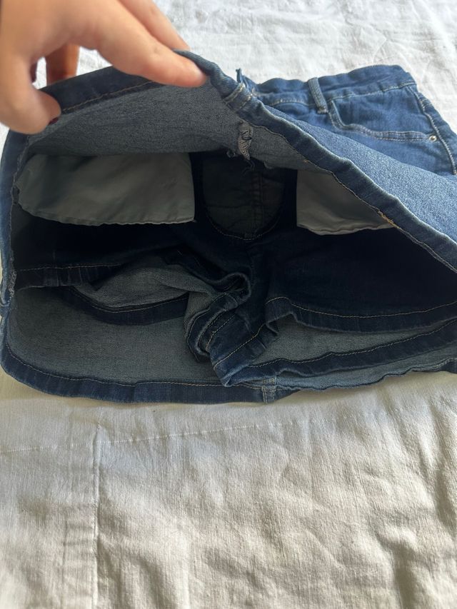 Falda pantalón vaquera azul