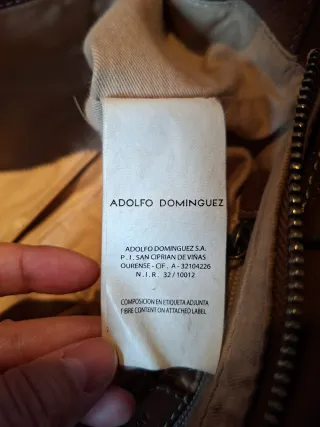 Bolso Adolfo Domínguez Piel Marrón