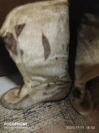 Stivali Diadora donna pelliccia beige/marrone