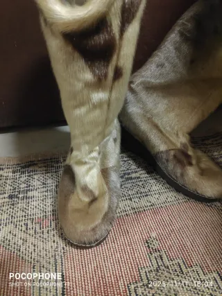 Stivali Diadora donna pelliccia beige/marrone