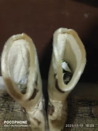 Stivali Diadora donna pelliccia beige/marrone