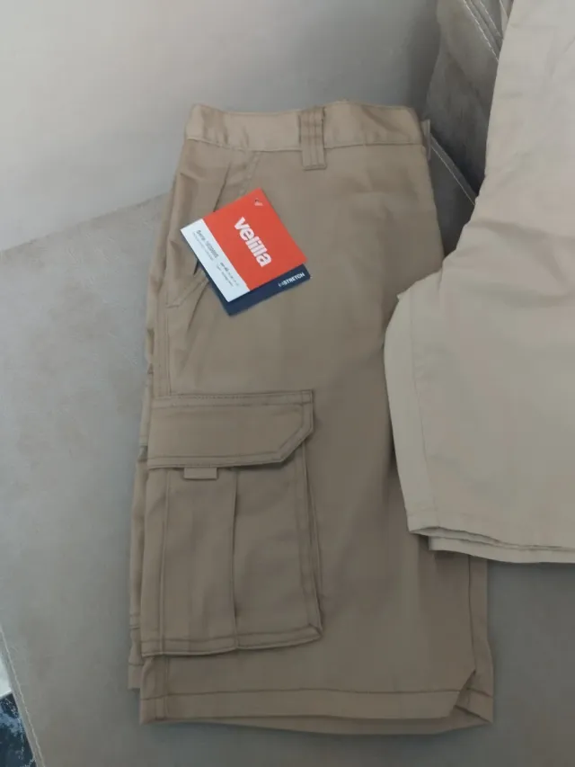 Lote 3 pantalones cortos hombre beige/marrón