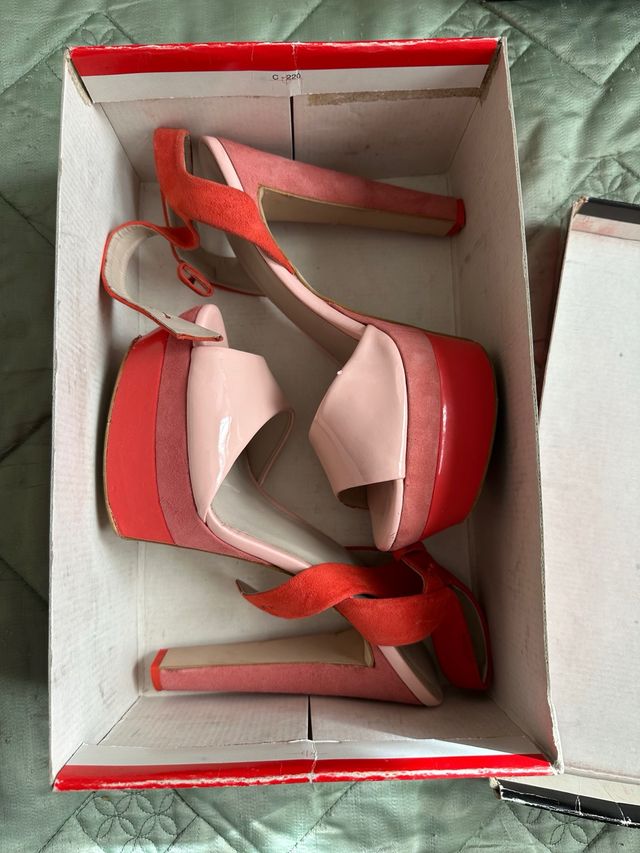 Sandalias tacón alto verano talla 40