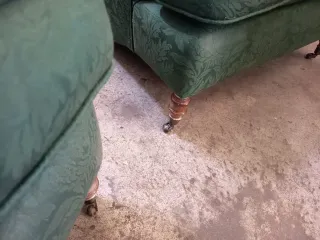 Pareja de sillones individuales verdes