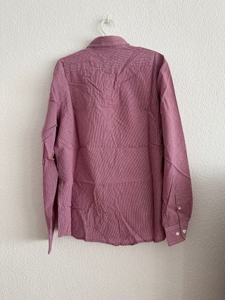 Camisa cuadros roja talla M