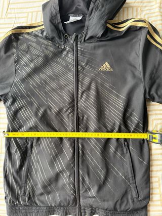 Chaqueta Adidas Negra y Dorada Talla S