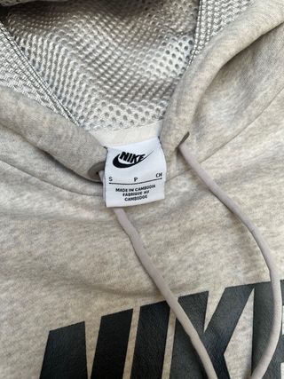 Sudadera Nike Air Gris y Blanca