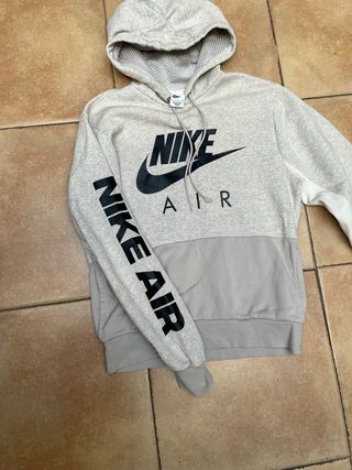 Sudadera Nike Air Gris y Blanca