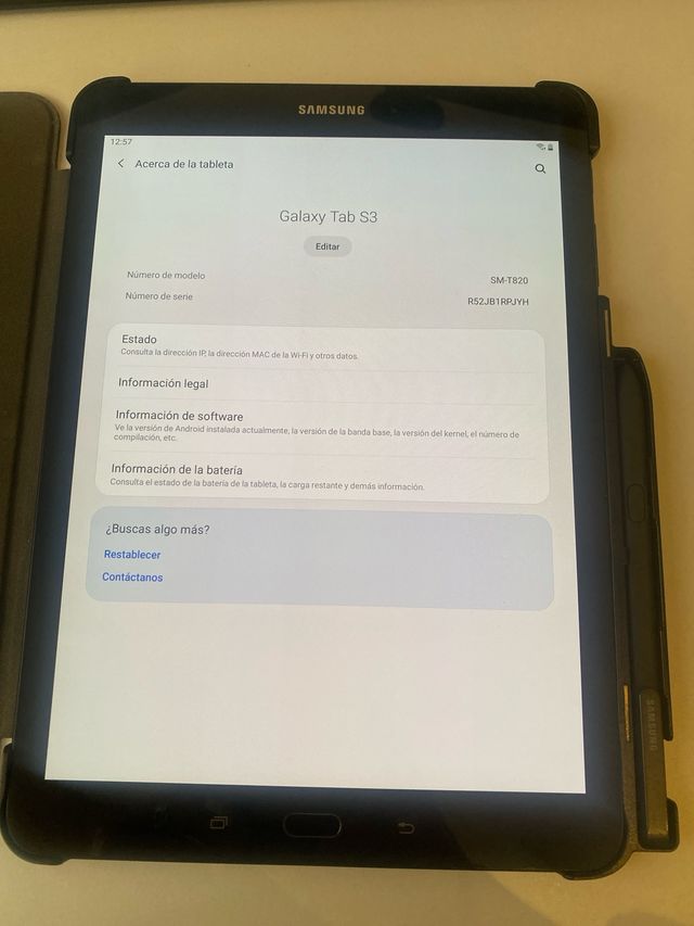 Samsung Galaxy Tab S3 Negro