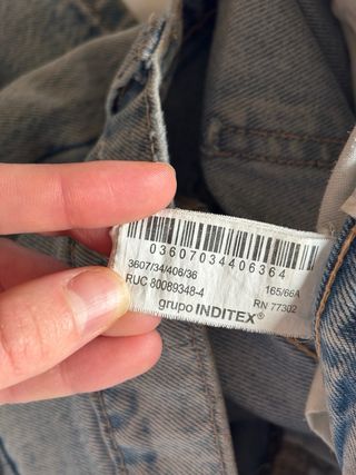 Pantalón vaquero recto de Zara