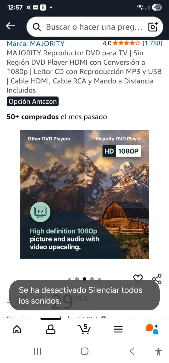 Reproductor DVD MAJORITY HDMI USB MP3