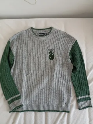 Jersey Harry Potter Slytherin Gris Verde