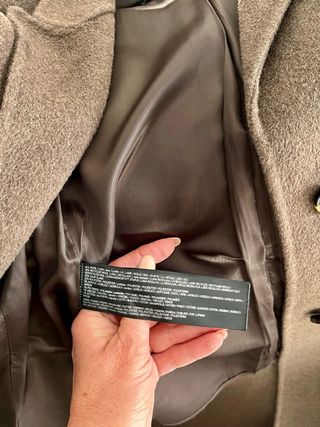 Abrigo largo lana Mango marrón como nuevo