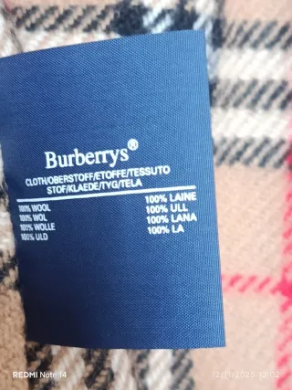 Trench Burberry uomo con  imbottitura in lana