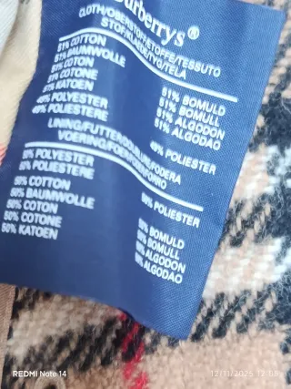 Trench Burberry uomo con  imbottitura in lana