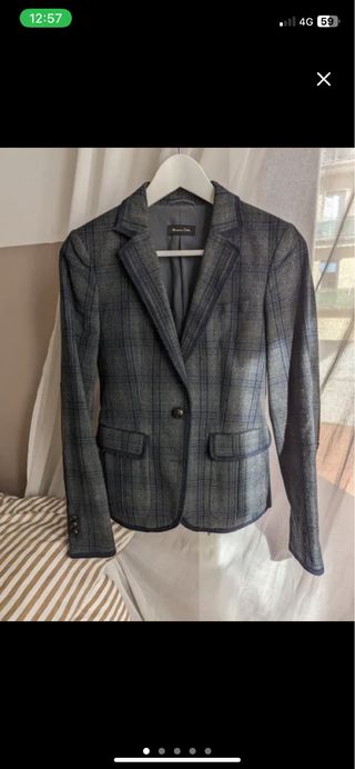 Giacca Massimo Dutti blu/grigio taglia S
