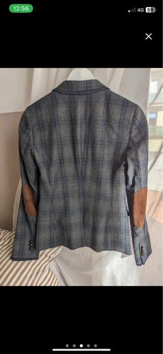 Giacca Massimo Dutti blu/grigio taglia S