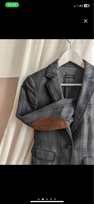 Giacca Massimo Dutti blu/grigio taglia S