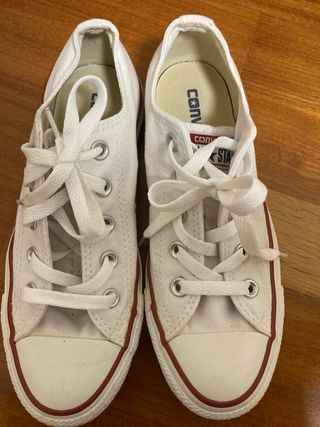 Converse Bambas Blancas Talla 38