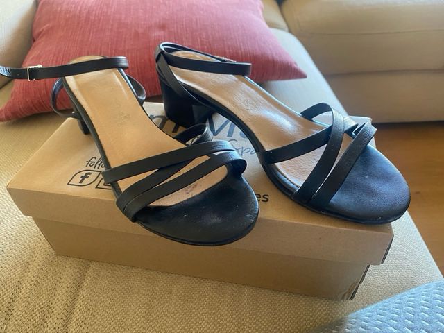 Sandalias Mimao Piel Napa Negra