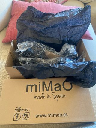 Sandalias Mimao Piel Napa Negra