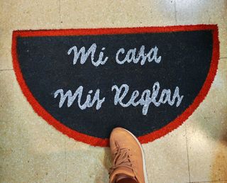 Tappeto d'ingresso Mia casa, mie regole