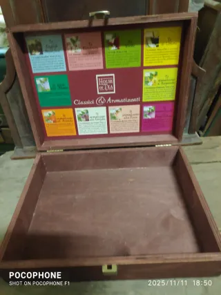 Scatola in legno House of Tea