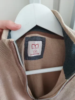 Jersey Camel con Cremallera